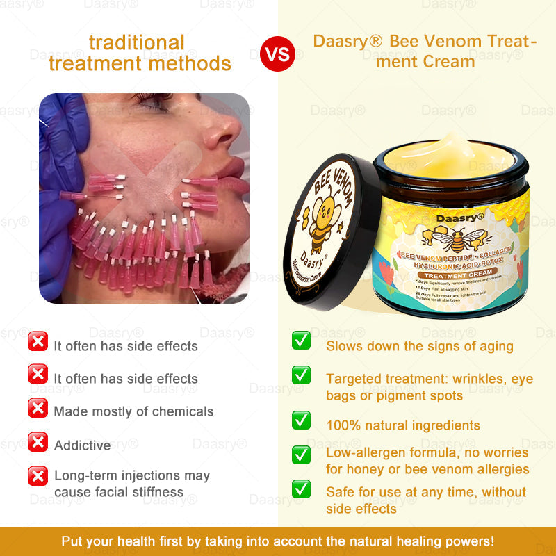 Daasry® Bee Venom Treatment Cream🍁 Targets wrinkles, purpura, sagging, stretch marks, dark spots, warts and more